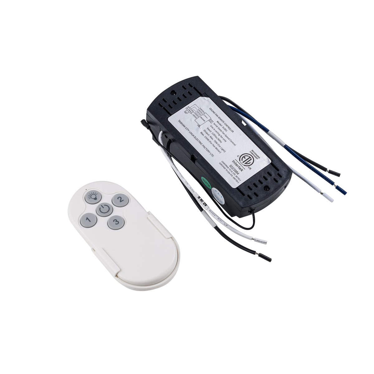 Trans Globe Lighting AC-RC1 WH ceiling fan remote control with receiver