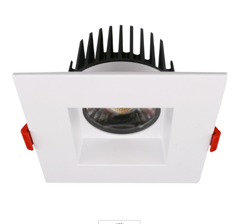 Lotus LED Lights AD-LED-4-S15W-27K-T4SW 4 Inch Recessed 15W LED Square White Trim 2700K 910Lm 38 Degree Air-Tight 90 CRI