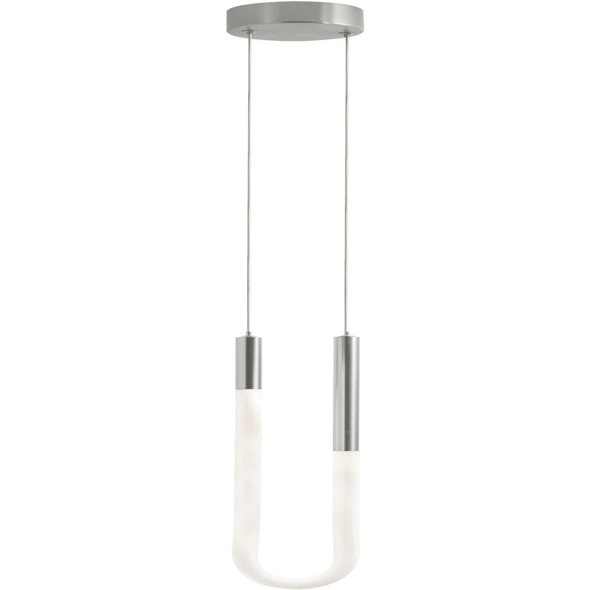 AFX Lighting ADEP06LAJUDSN Adel LED 4 inch Pendant Ceiling Light, Voltage 120-277, Wattage 13w, Lumens 920lm, Satin Nickel/White Finish