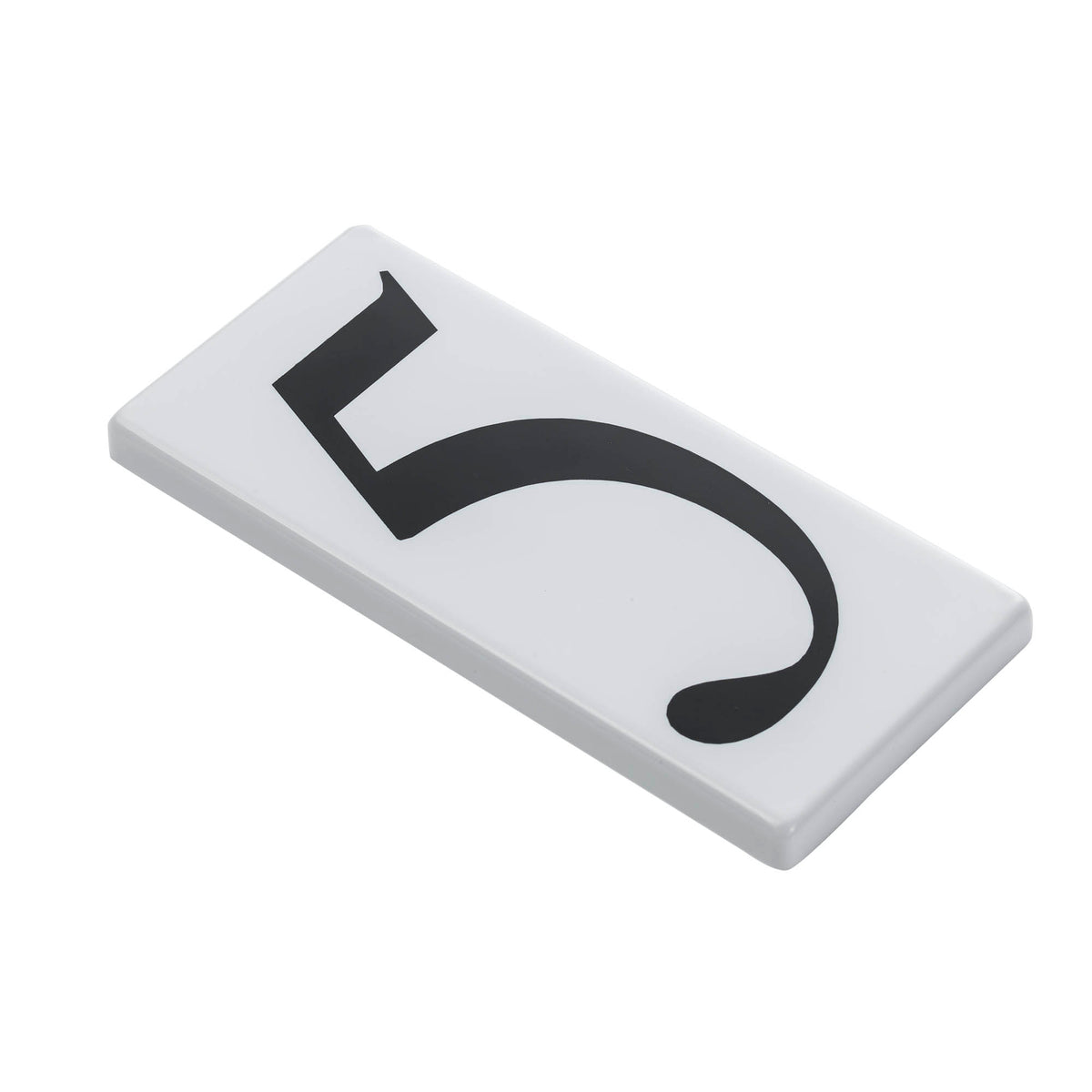 Trans Globe Lighting ADR-5 white plastic address tile