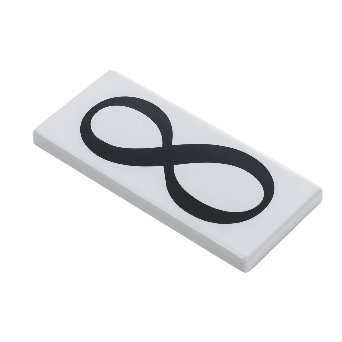 Trans Globe Lighting ADR-8 white plastic address tile with black number 8