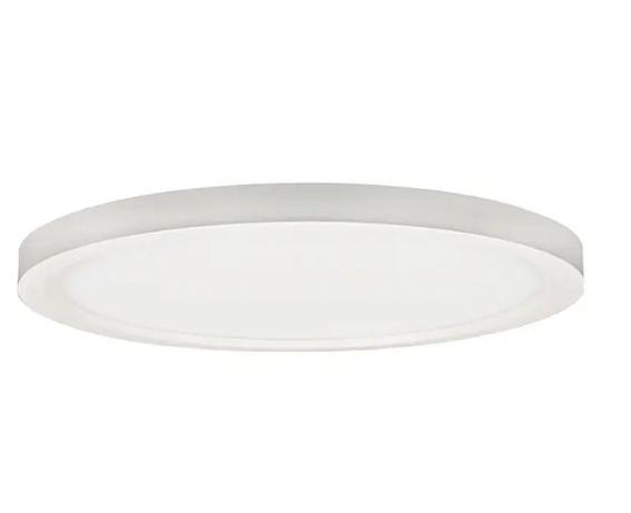 Lotus LED Lights ADS12R-5CCT-D010UNV-WH 12" Surface Mount LED Disk - 1,970 Lumens - 22W - CCT Selectable - 0-10V Dimmable - 120-277V - White