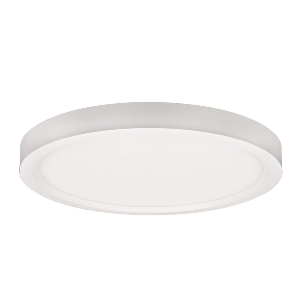 Lotus LED Lights ADS7R9-DTW-D-WH 7″ Edgelit Disk Downlight – 15W, Dim-to-Warm, 900-1300 Lumens, 100° Beam, Triac Dimming (10-100%), CRI 90+, Wet Rated, White