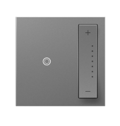 Legrand ADTP4FBL3PM4 Adorne 0-10V SofTap Dimmer with Microban, Magnesium Finish