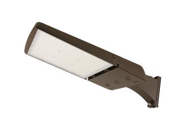 MaxLite AE100UMC-WCSBACR LED Area Light Wattage 100W/85W/75W, 120-277V, Manual Changeable T3/4/5, CCT 3000K/4000K/5000K Bronze, with Straight Arm