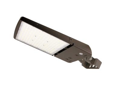 MaxLite AE150UMI-WCSBTCR LED Area Light Wattage 150W/125W/100W, 120-277V, Manual & IR Changeable T3/4/5, CCT 3000K/4000K/5000K Bronze, with Trunnion, C-max Compatible