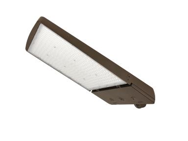 MaxLite AE200UMC-WCSBKCR LED Area Light Wattage 200W/175W/150W, 120-277V, Manual Changeable T3/4/5, CCT 3000K/4000K/5000K Bronze, with Upper Knuckle Attached, C-max Compatible