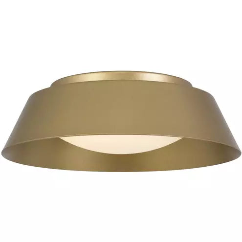 Alteck lighting AFM0066-5CCT-W-PB Pez LED 11 inch Painted Brass Outdoor Flush Mount, 5CCT 2700K/3000K/3500K/4000K/5000K , Lumens 847lm, Watt 25W