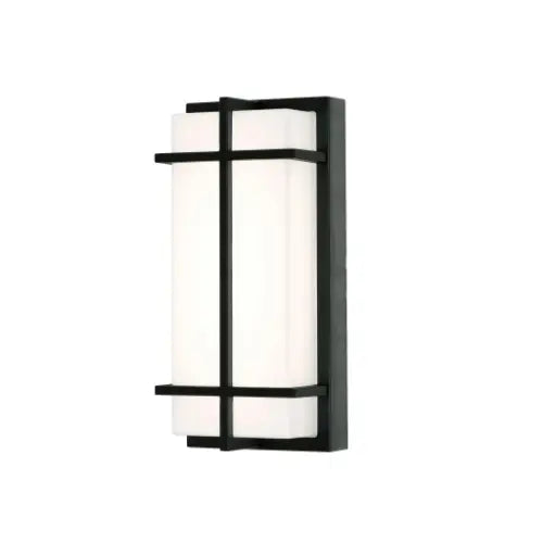 AFX Lighting AUGW0612LAJMVBK 12-in 26W August Wall Sconce, 1700 lm, 120V-277V, CCT Select, Black