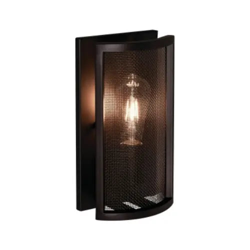 AFX Lighting AUNS0611MBBZ 60W LED Austin Wall Sconce, 1-Light, E26, 120V, Bronze