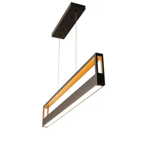 AFX Lighting ECHP4830LAJMVBK 37W LED Echo Pendant Light, 120V-277V, Selectable CCT, Black