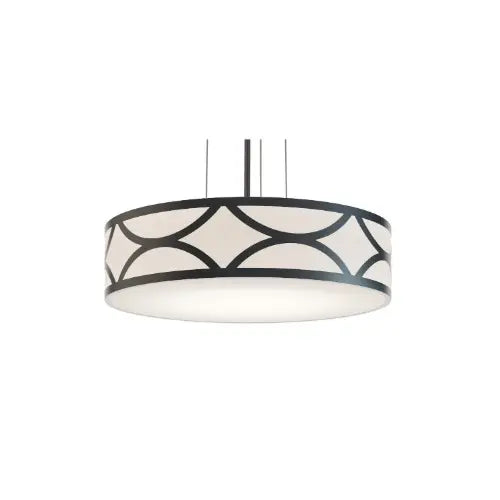 AFX Lighting LAKP20LAJUDBK 20-in 42W Lake Pendant Light, 3200 lm, 120V-277V, CCT Select, Black