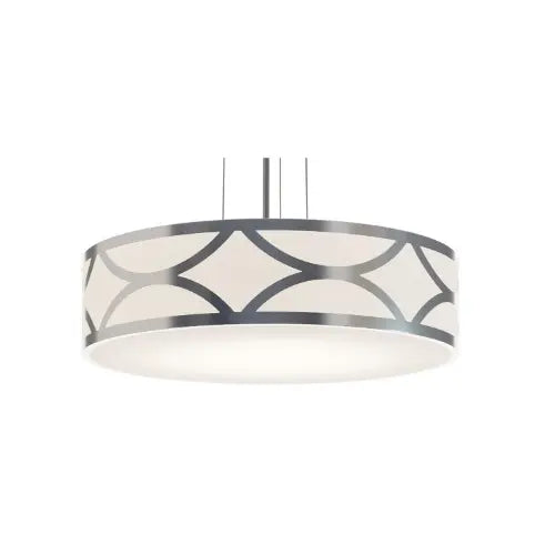 AFX Lighting LAKP24MBNP 24-in 25W Lake Pendant Light, 3-Light, E26, 120V, Nickel