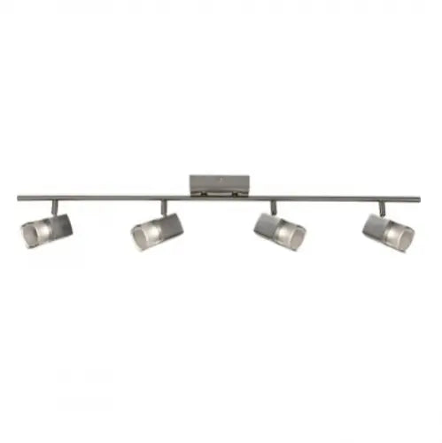 AFX Lighting MTRF4450L30SN 26W LED Metro Fixed Rail Light, 4-Light, 120V, 3000K, Satin Nickel