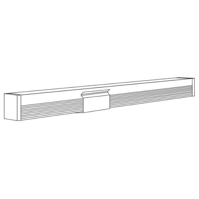 Alloy LED AL-01-33-0111-KIT RazorLine 4' Channel Kit - 1 Aluminum Channel - 1 Frosted Diffuser Cover - 2 Pair Pack of Plastic End Caps - Silver - 5 Metal Mounting Clips/Screws