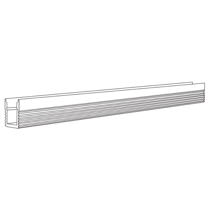 Alloy LED AL-01-40-0011-AL Razorline Neon 300 Surface-Mount Channel with 3M VHB Adhesive Tape - Aluminum Finish, 4 ft