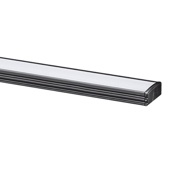 Alloy LED AL-50-03-0111-KIT-BL-20 Surfa 1 Surface-Mount Channel Kit - 4' - Matte Black Finish - Bundle of 20