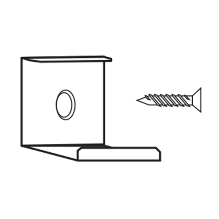 Alloy LED AL-50-04-9986-WH Surfa 2 - Metal Mounting Clips/Screws - 5 Pack