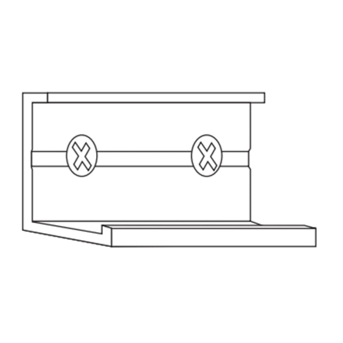 Alloy LED AL-50-04-9992-SL Surfa 2 - Plastic Straight Connector - Silver