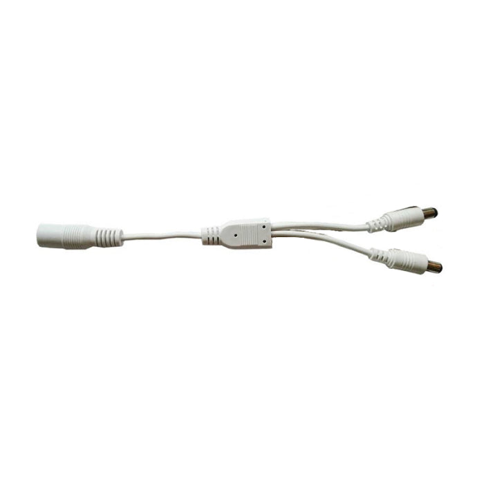 Alloy AL-97-99-9921-WH-10 LED 2-Way DC Plug Splitter - White - Pack of 10