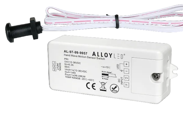 Alloy LED AL-97-99-9957 Hand Wave Motion Sensor Switch, Voltage 12V or 24VDC 8A