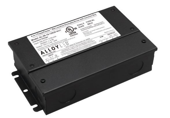 Alloy LED AL-98-10-24150-4in1-10 PowerFactor 4-in-1 Dimmable Driver - UL Listed NEMA 4X Junction Box - 24V - 150W - Pack of 10