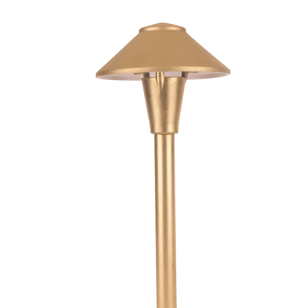 Focus Industries AL01NLDCBRS Cast Brass China Hat Area Light - Voltage: 120V - Hat Size: 5.5 inch - Finish: Unfinished Brass