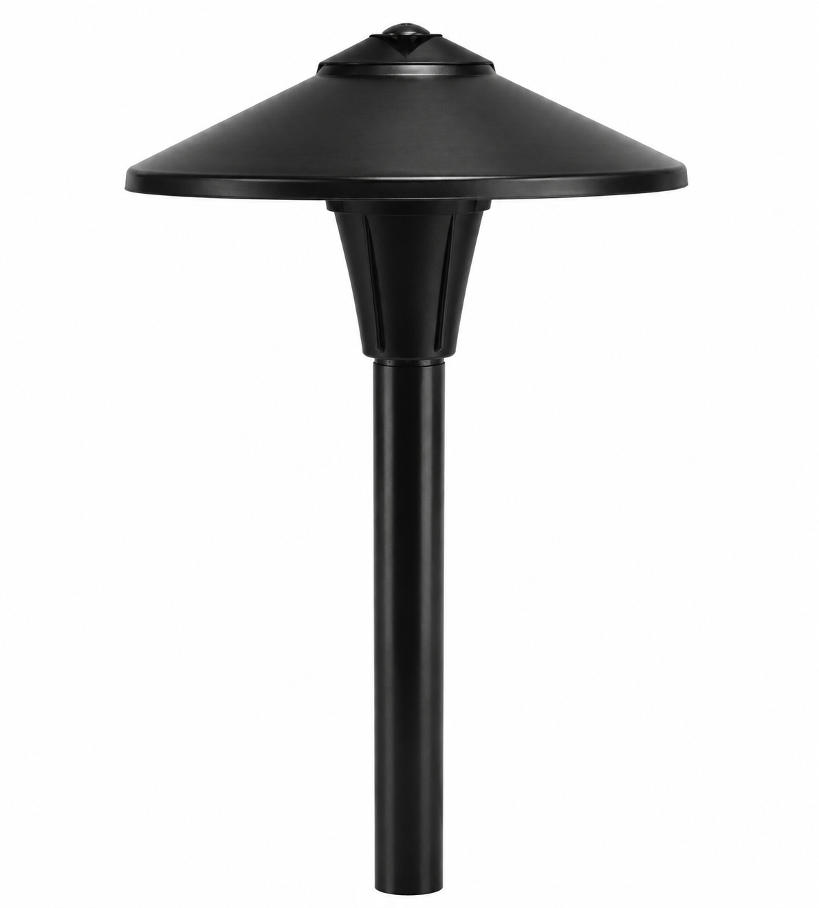 Focus Industries AL04NLFA97BRT Cast Alum China Hat Area Light - Hat Size: 7.5 inch - No Lamp - Material: Aluminum - Finish: Bronze Texture Polyester Powder Coat