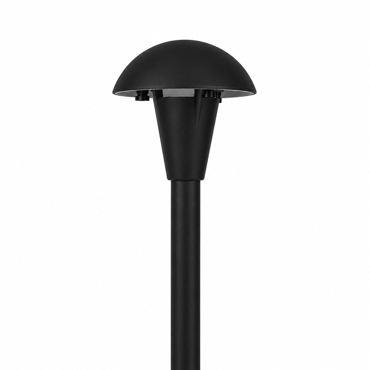 Focus Industries AL06SMLEDPBAT 3.5” Brass Mushroom Hat Area Light - Wattage: 4W - Color Temperature: 3000K - Finish: Black Acid Treatment