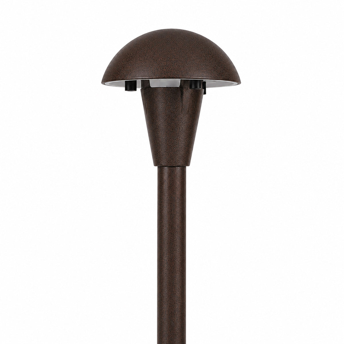 Focus Industries AL06SMNLWBR 3.5” Brass Mushroom Hat Area Light - No Lamp - Finish: Weathered Brown