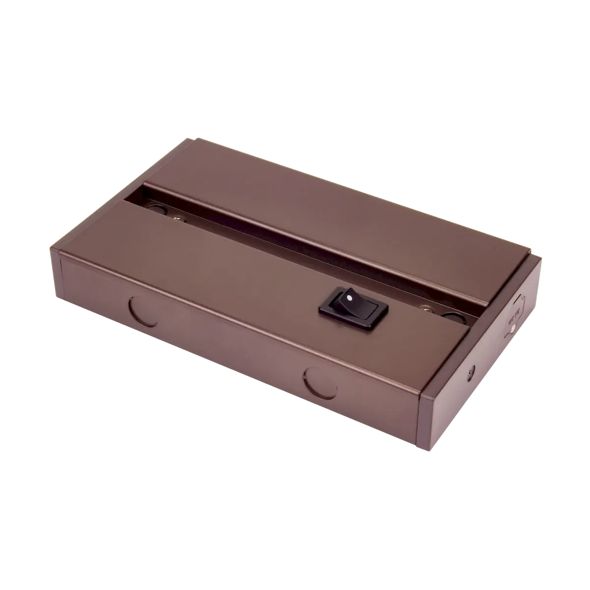 American Lighting ALC-BOX-DB LED 2 & 3 Complete Undercabinet Hardwire box with On/Off rocker switch - Finish: Bronze