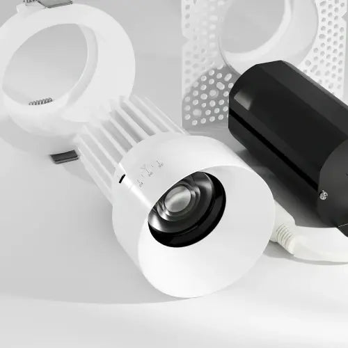 American Lighting RHYM-DL3R-15-110-FLT-5CCT-WH 15W 3-in Rhyme Downlight, Flat Round, 120V, CCT Selectable, White