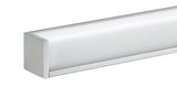 Core Lighting ALP100K-98-FR-SI 98" Surface Mount Corner Light LED Profile W/ Frosted Lens, Silver Finish