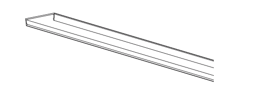 Core Lighting ALP210RN-LN49 Recessed Mount LED Profile Plastic lens 49''