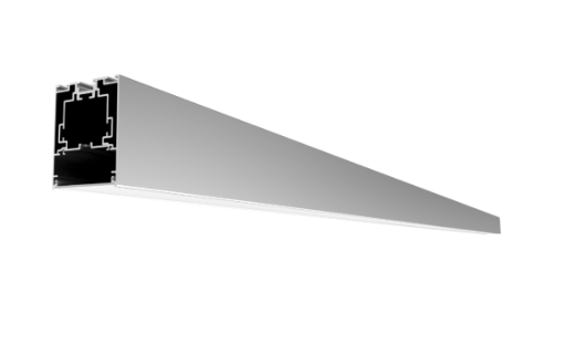 Core Lighting ALP240N-98-FR-SI 2" Wide Surface / Pendant LED Profile, Must Include End Caps, Frosted, Silver