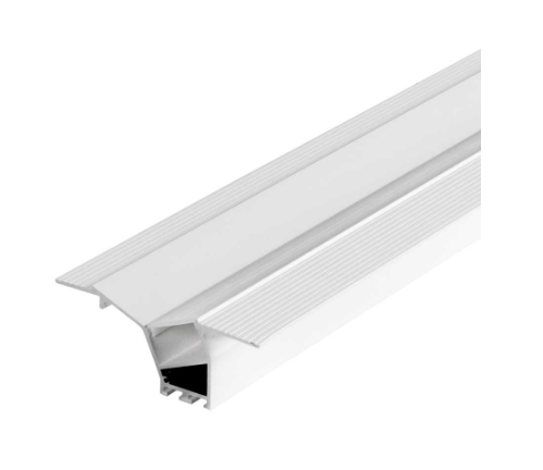 Core Lighting ALP2700TL-96-FR-WH 1" Wall Wash Trimless Profile, Frosted, White Finish