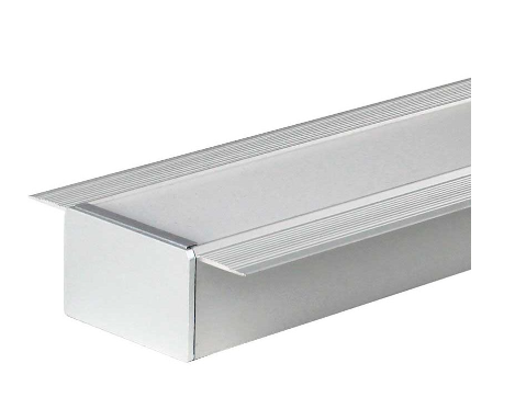 Core Lighting ALP3100TLX-49-FR-SI 2" Trimless Recessed "Mud-In" LED Profile - 49.25", Frosted, Silver