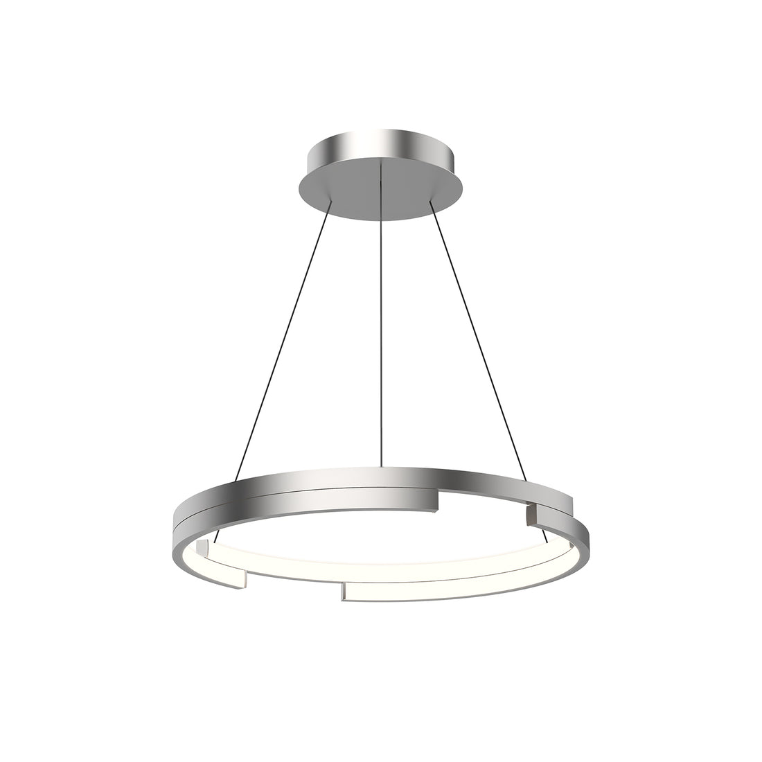 Kuzco Lighting PD52732-BN-UNV Anello Minor 32-in Pendant Ceiling Light - CCT: 3000K - Finish: Brushed Nickel