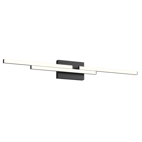 Kuzco Lighting VL52738-BK-UNV Anello Minor 38-in Vanity Light - CCT: 3000K - Finish: Black