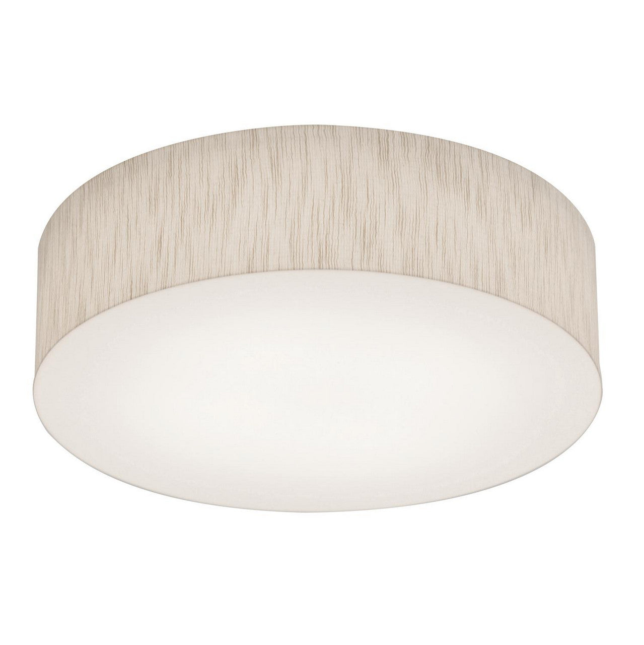 AFX Lighting ANF1932LAJUD-JT-BB Anton Flush Mount w/ Backup, 120V-277V, Selectable CCT, Jute Finish