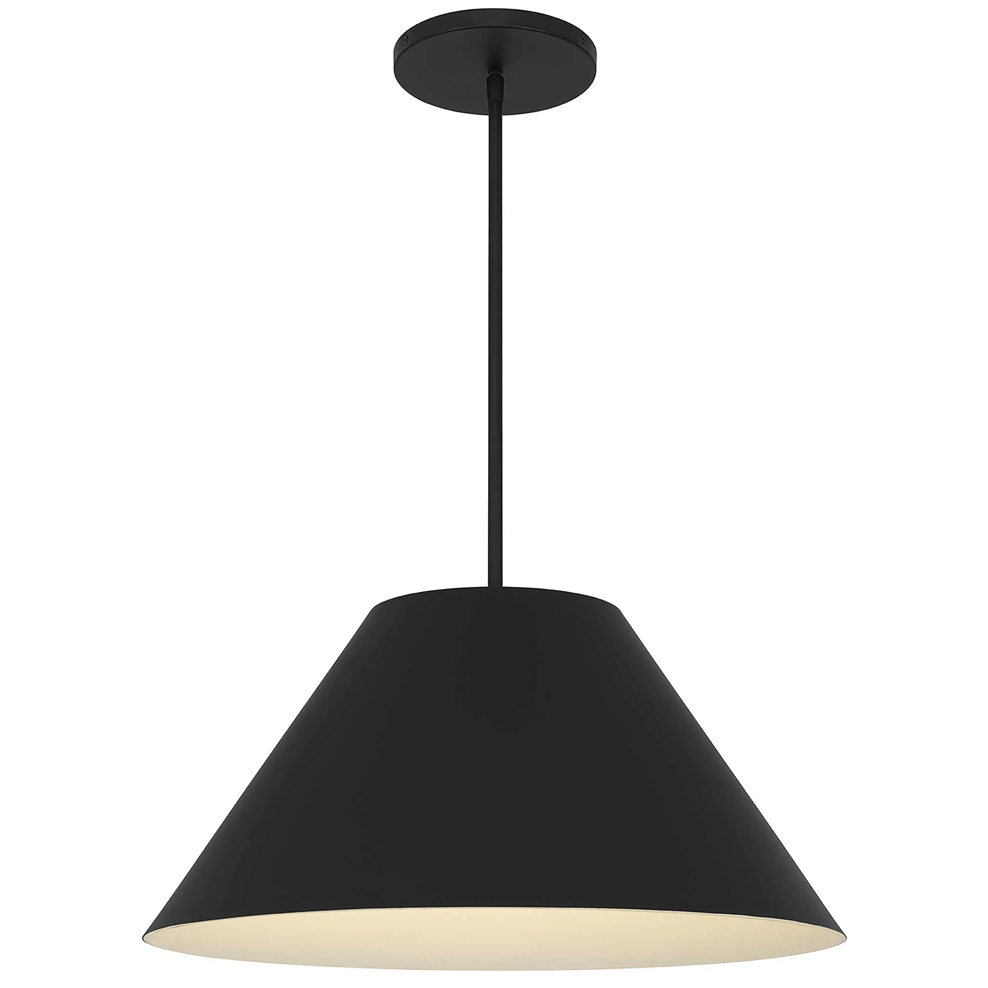 Alteck lighting AP0078-5CCT-W-BK 21.88" Jaz LED Pendant Light With Modern Indoor & Outdoor Hanging Fixture - Finish: Sand Black