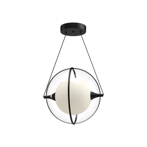 Kuzco Lighting PD76712-BK-UNV Aries LED 12 inch Pendant Ceiling Light Black Finish