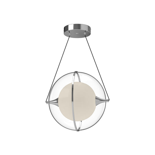 Kuzco Lighting PD76712-CH-UNV Aries 12-in Pendant Ceiling Light - CCT: 3000K - Finish: Chrome