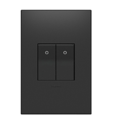 Legrand ASPD1531G4 Adorne 120V Half-Size Paddle Switch with Microban, Graphite Finish