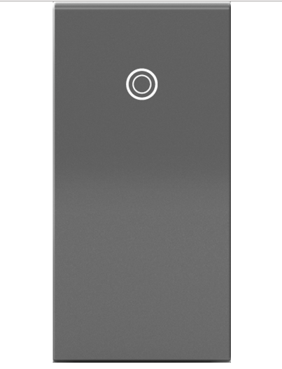 Legrand ASPD1531M277 Adorne 277V Half-Size Paddle Switch with Microban, Magnesium Finish