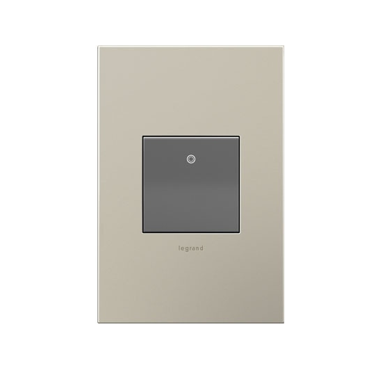 Legrand ASPD1532M4 Adorne 120V Paddle Switch with Microban, Magnesium Finish