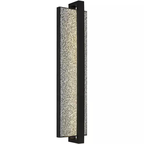 Alteck lighting AW0007-3CCT-W-BK Seafoam LED 32 inch Sand Black Outdoor Wall Sconce, 3CCT 3000K/4000K/5000K, Lumens 550lm, Watt 38