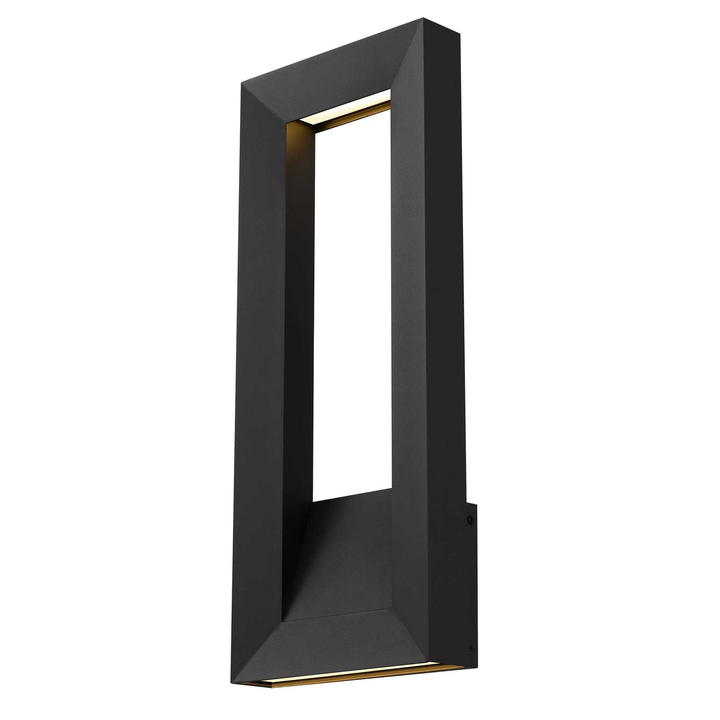 Alteck lighting AW0034-3CCT-W-BK Paletto 22" LED Outdoor Wall Sconce Light - Finish: Sand Black