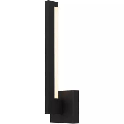 Alteck lighting AW0040-3CCT-W-BK Lana LED 18 inch Sand Black Outdoor Wall Sconce, 3CCT 3000K/4000K/5000K , Lumens 847lm, Watt 13W