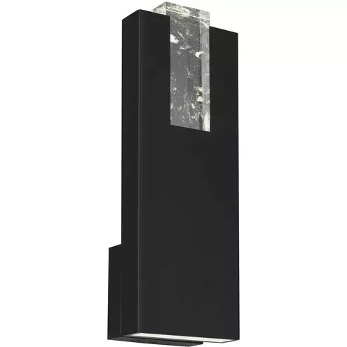 Alteck lighting AW0117-3CCT-W-BK Mille LED 18 inch Sand Black Outdoor Wall Sconce, 3CCT 3000K/4000K/5000K, Lumens 900lm, Watt 18